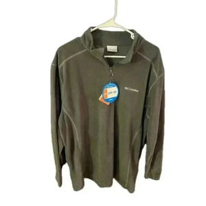 Men’s Size XL Gray Columbia Quarter Zip NWT